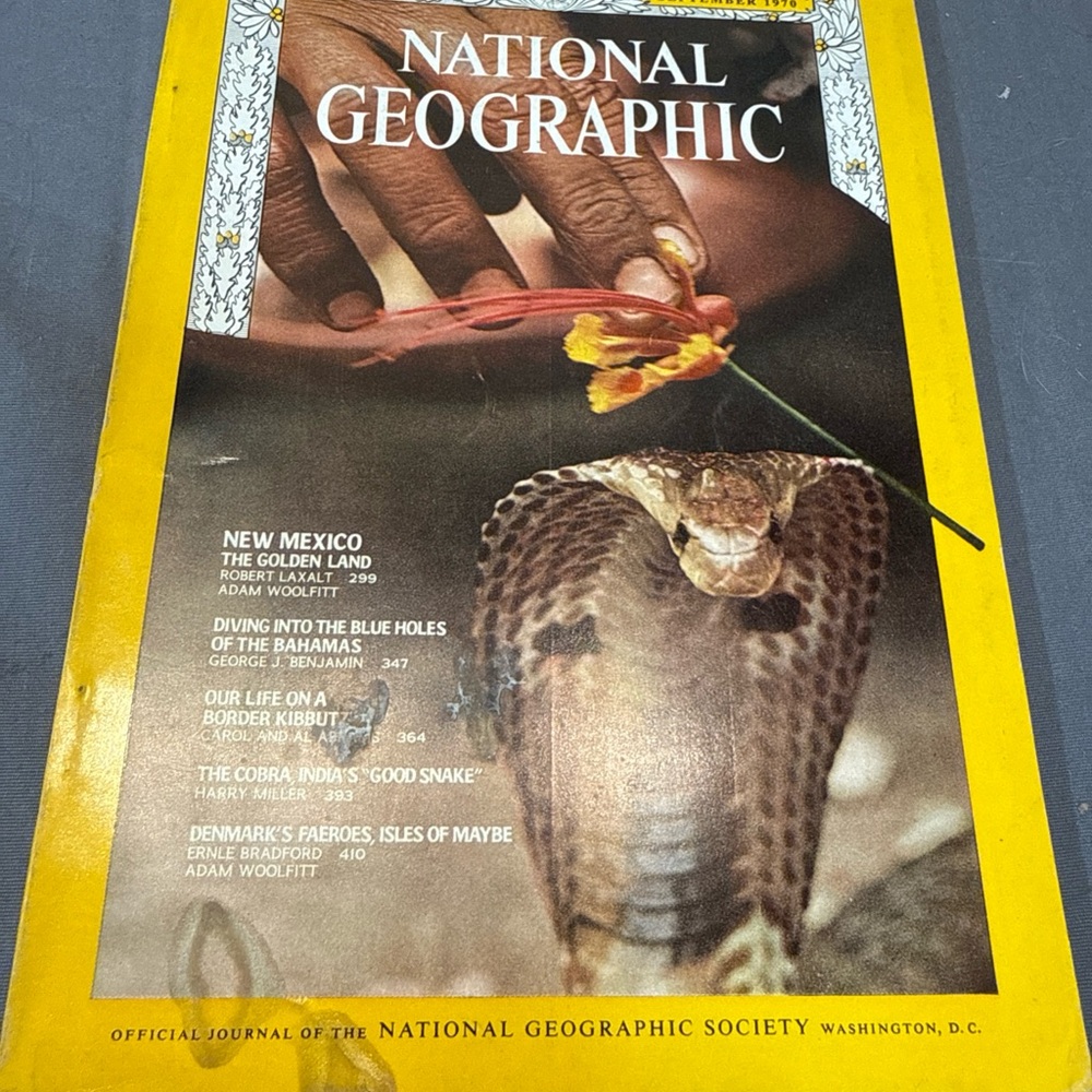 NATIONAL GEOGRAPHIC MAGAZINE -SEPTEMBER 1970 - New Mexico - Blue Holes - Kibbutz